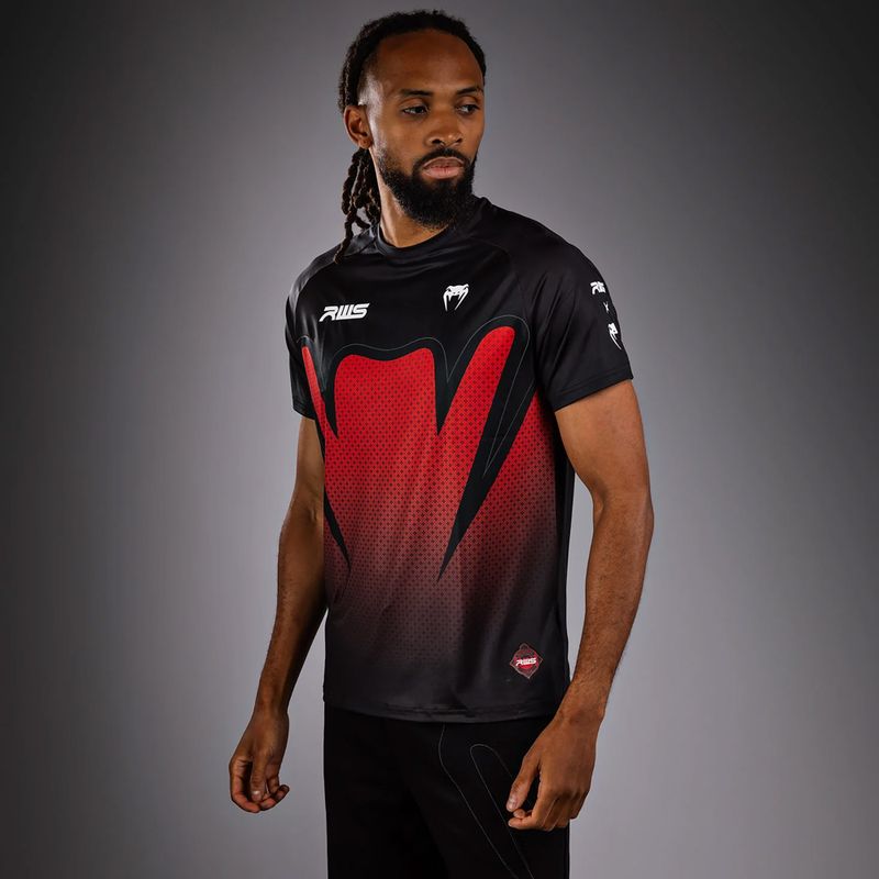 Футболка чоловіча Venum x RWS 2.0 Dry-Tech black/red 4