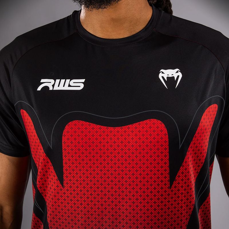 Футболка чоловіча Venum x RWS 2.0 Dry-Tech black/red 5