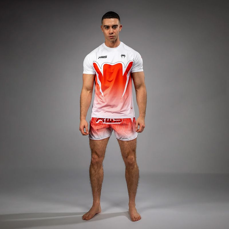 Футболка чоловіча Venum x RWS 2.0 Dry-Tech white/red 2