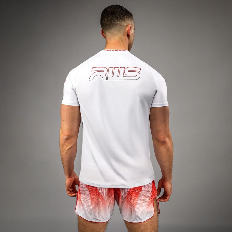 Футболка чоловіча Venum x RWS 2.0 Dry-Tech white/red 3