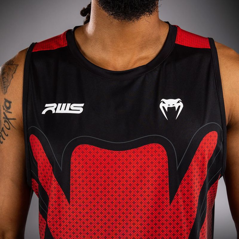 Футболка чоловіча Venum x RWS 2.0 Dry-Tech Tank Top black/red 4