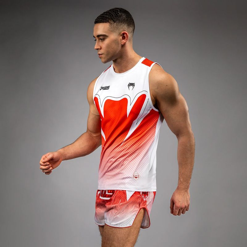 Футболка чоловіча Venum x RWS 2.0 Dry-Tech Tank Top white/red 4