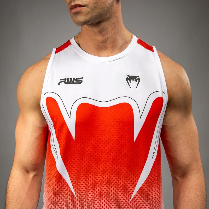 Футболка чоловіча Venum x RWS 2.0 Dry-Tech Tank Top white/red 5