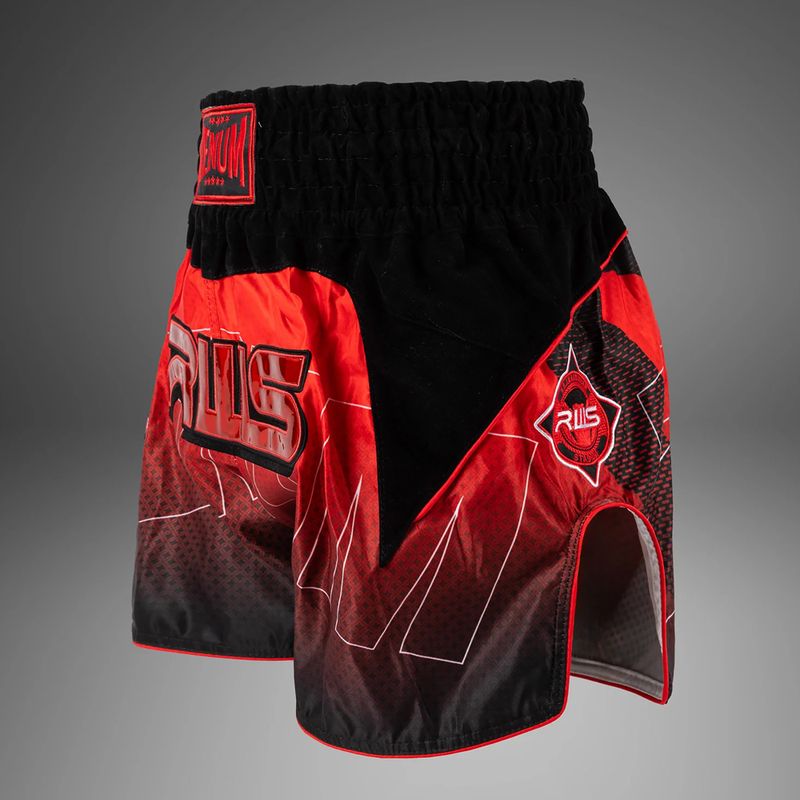 Шорти для тренувань чоловічі Venum x RWS 2.0 Muay Thai black/red 2