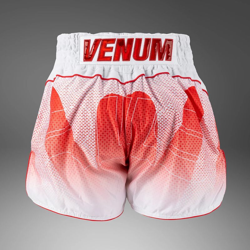 Шорти для тренувань чоловічі Venum x RWS 2.0 Muay Thai white/red 2