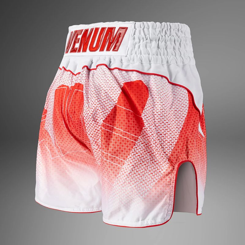 Шорти для тренувань чоловічі Venum x RWS 2.0 Muay Thai white/red 4