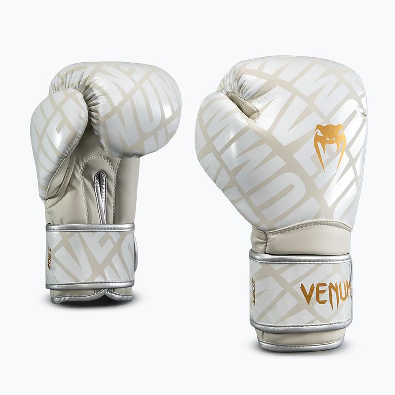 Рукавиці боксерські Venum Contender 1.5XT Boxing light beige/white cream 2