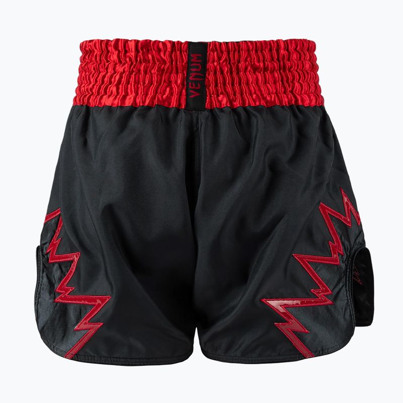 Шорти для тренувань чоловічі Venum Inferno Muay Thai charcoal grey/red 2