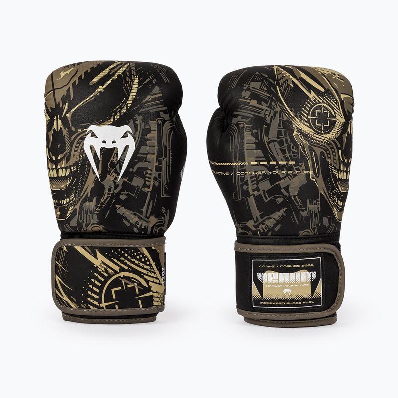 Рукавиці боксерські Venum Invader Boxing black/sand 2