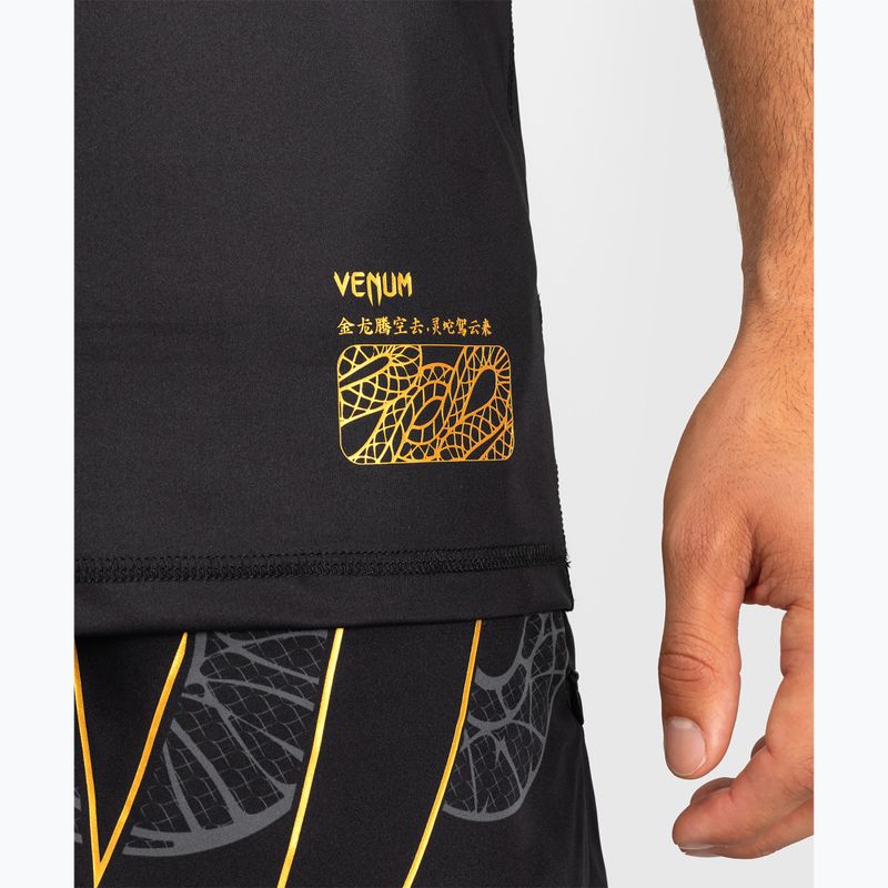 Футболка для тренувань чоловіча Venum Serpenti Dry Tech black/silver/gold 5