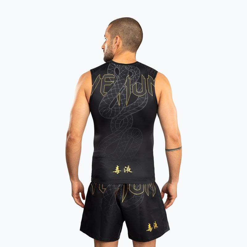 Рашгард чоловічий Venum Serpenti Rashguards Sleeveless black/silver/gold 2
