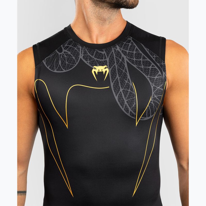 Рашгард чоловічий Venum Serpenti Rashguards Sleeveless black/silver/gold 5