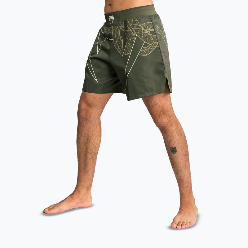 Шорти для тренувань чоловічі Venum Serpenti Fight khaki/bronze/ivory 4