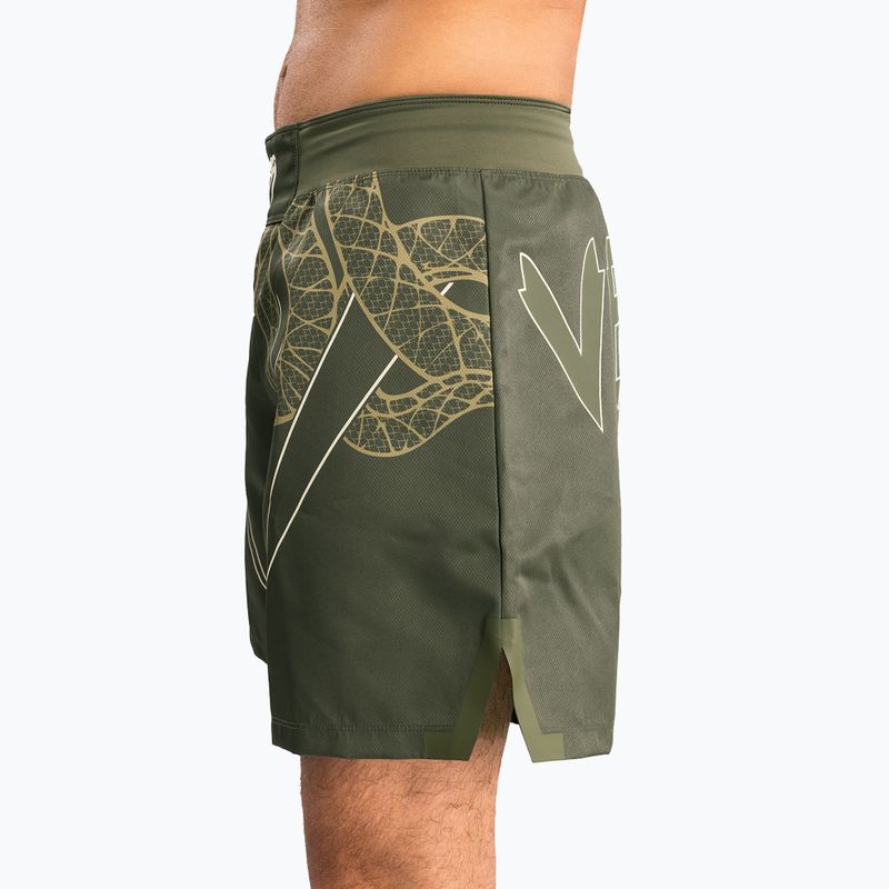 Шорти для тренувань чоловічі Venum Serpenti Fight khaki/bronze/ivory 5