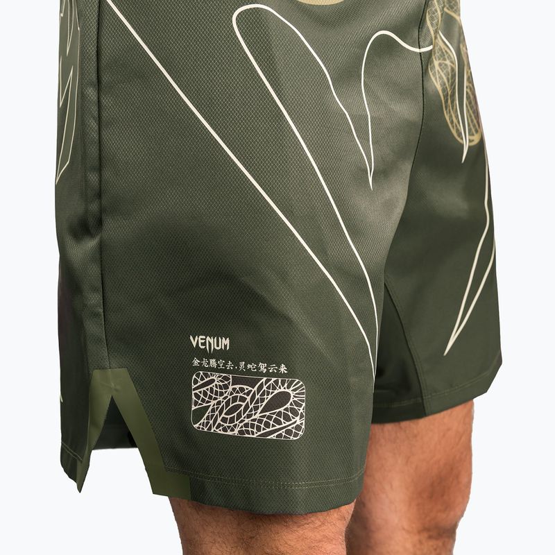 Шорти для тренувань чоловічі Venum Serpenti Fight khaki/bronze/ivory 6