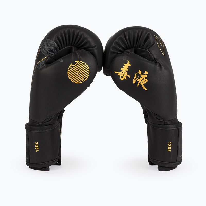 Рукавиці боксерські Venum Serpenti Boxing black/silver/gold 2