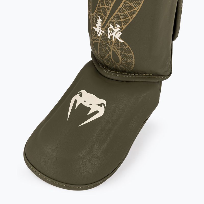 Захист для гомілок та стоп Venum Serpenti khaki/bronze/ivory 5