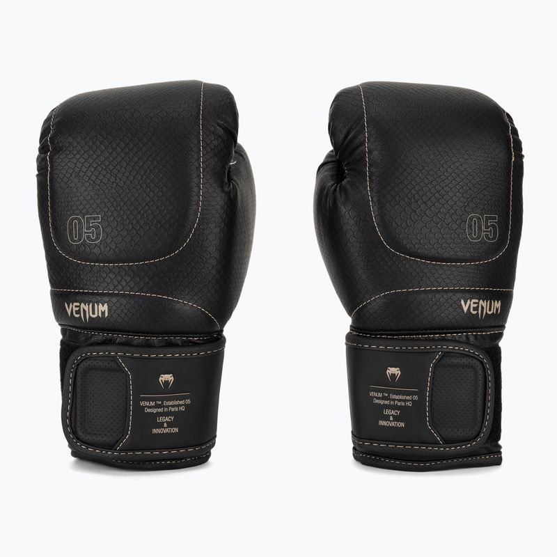 Рукавиці боксерські Venum Impact Evo Scales Boxing black 2