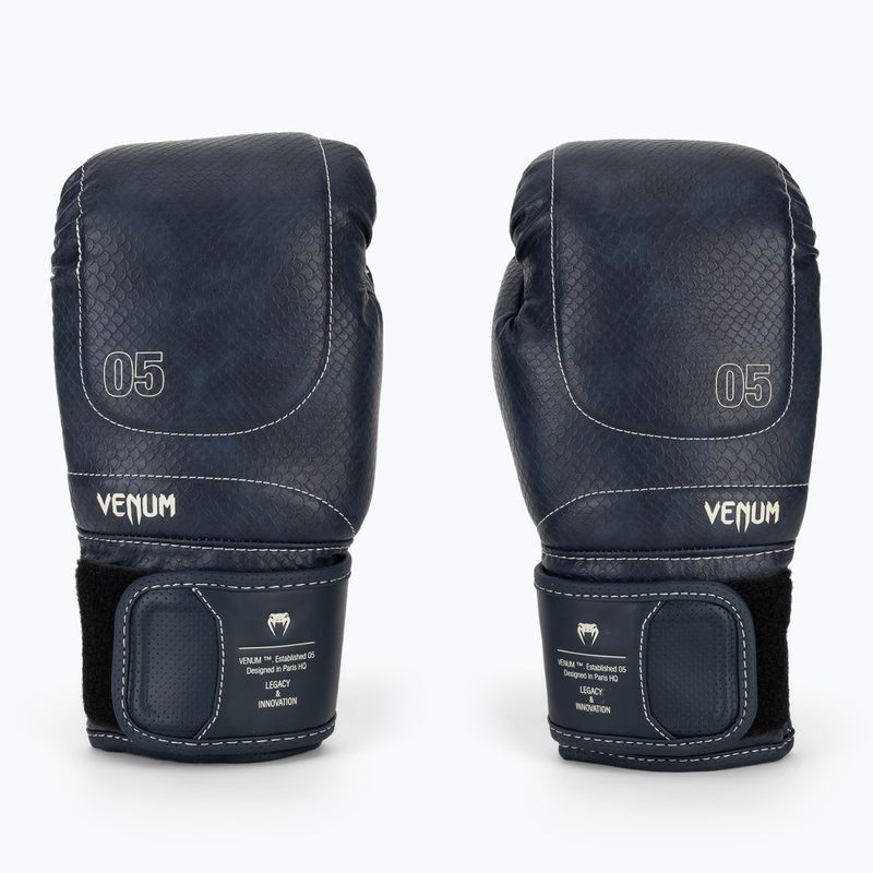 Рукавиці боксерські Venum Impact Evo Scales Boxing midnight blue 2
