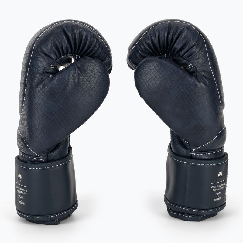 Рукавиці боксерські Venum Impact Evo Scales Boxing midnight blue 4
