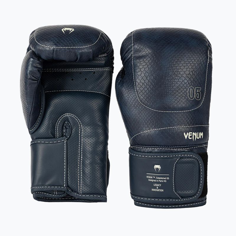 Боксерські рукавички Venum Impact Evo Scales Boxing midnight blue
