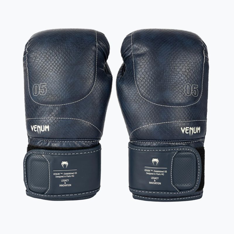 Рукавиці боксерські Venum Impact Evo Scales Boxing midnight blue 2