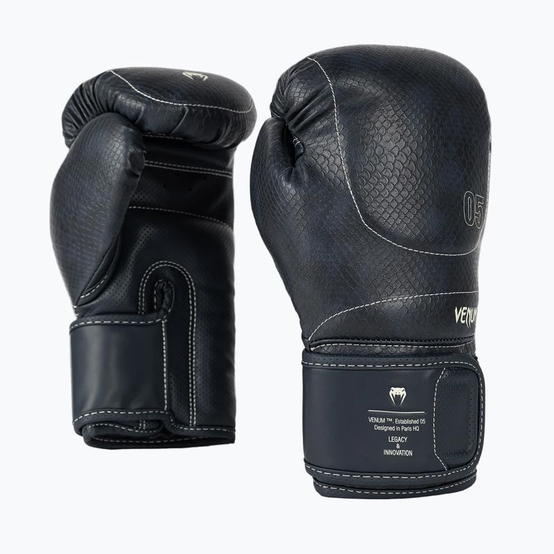 Рукавиці боксерські Venum Impact Evo Scales Boxing midnight blue 4