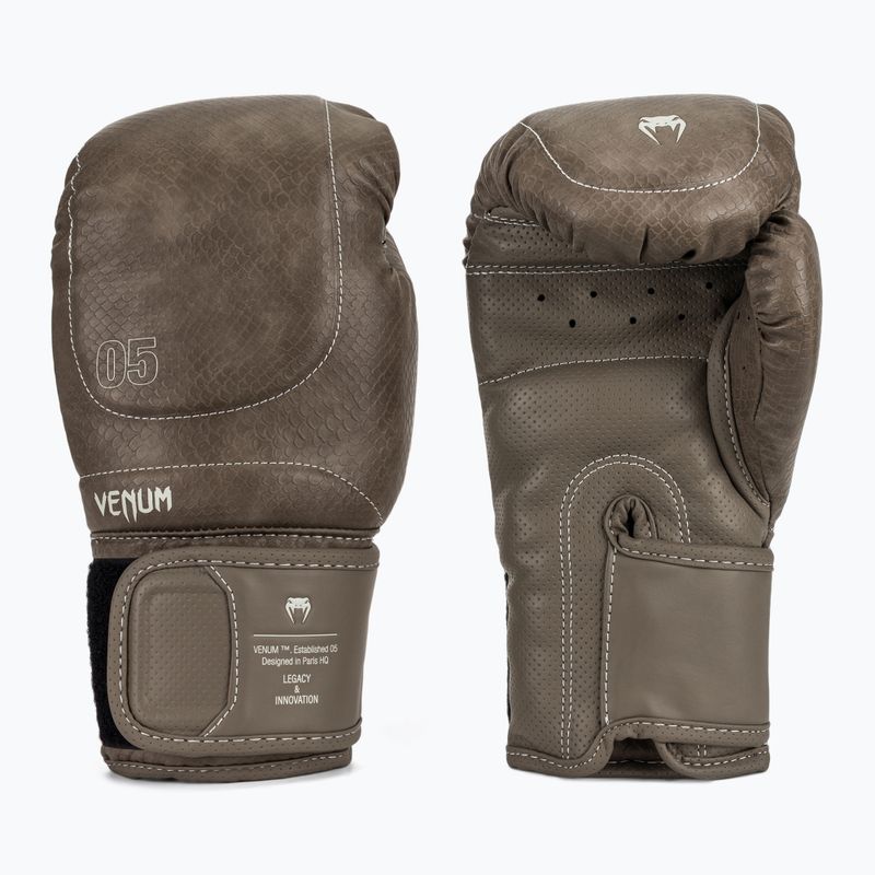 Рукавиці боксерські Venum Impact Evo Scales Boxing brown