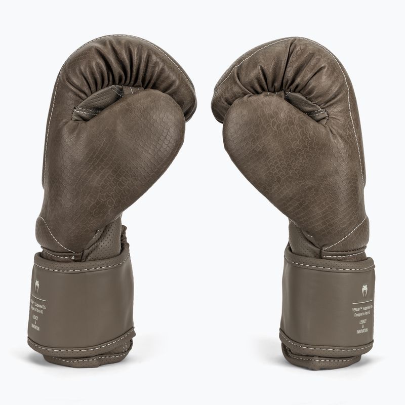 Рукавиці боксерські Venum Impact Evo Scales Boxing brown 4