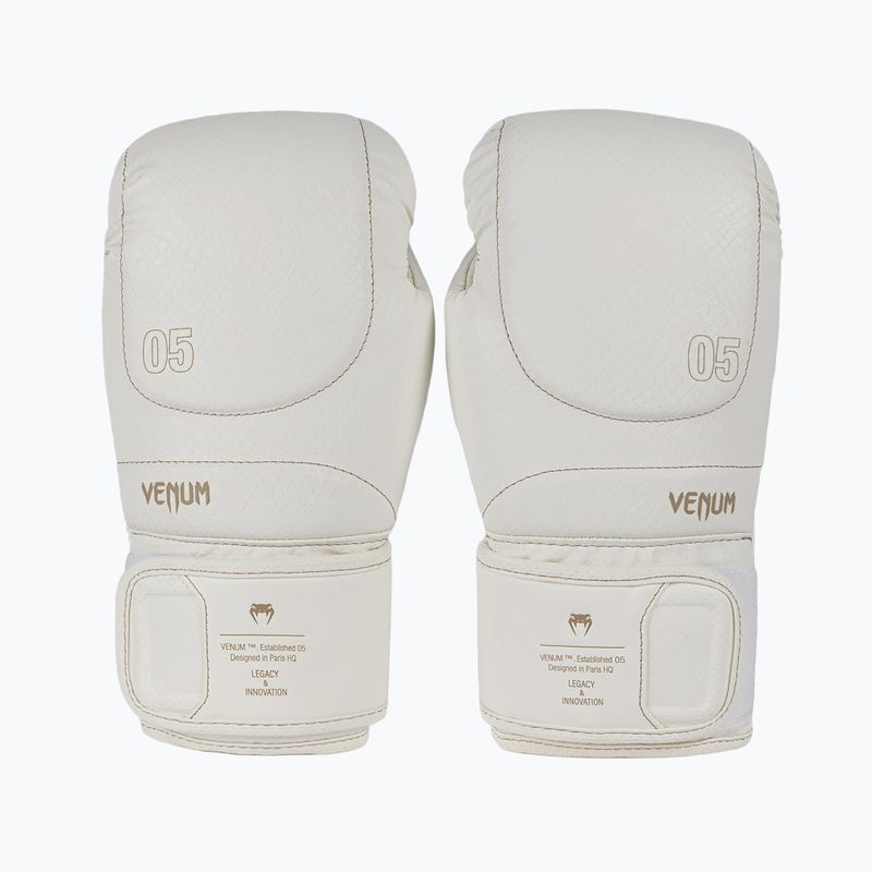 Боксерські рукавички Venum Impact Evo Scales Boxing ivory 2