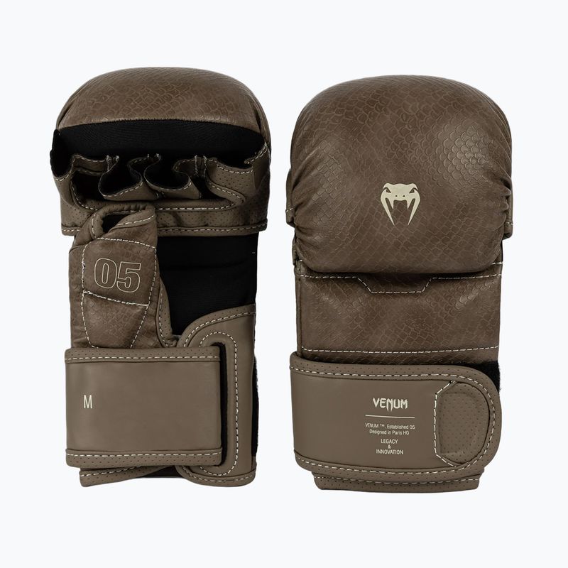 Рукавиці спарингові MMA Venum Impact Evo Scales MMA brown 2