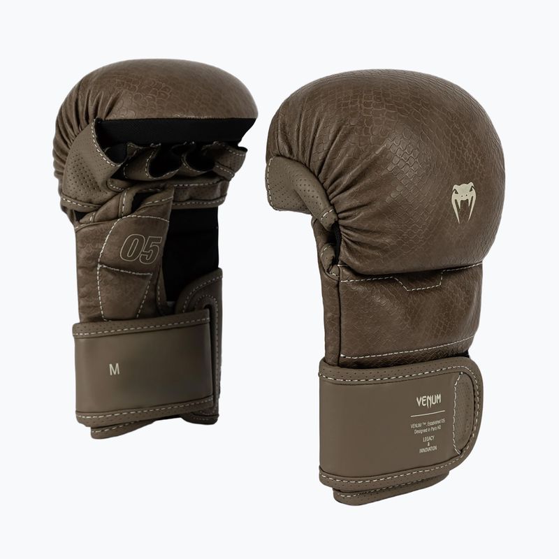 Рукавиці спарингові MMA Venum Impact Evo Scales MMA brown 3