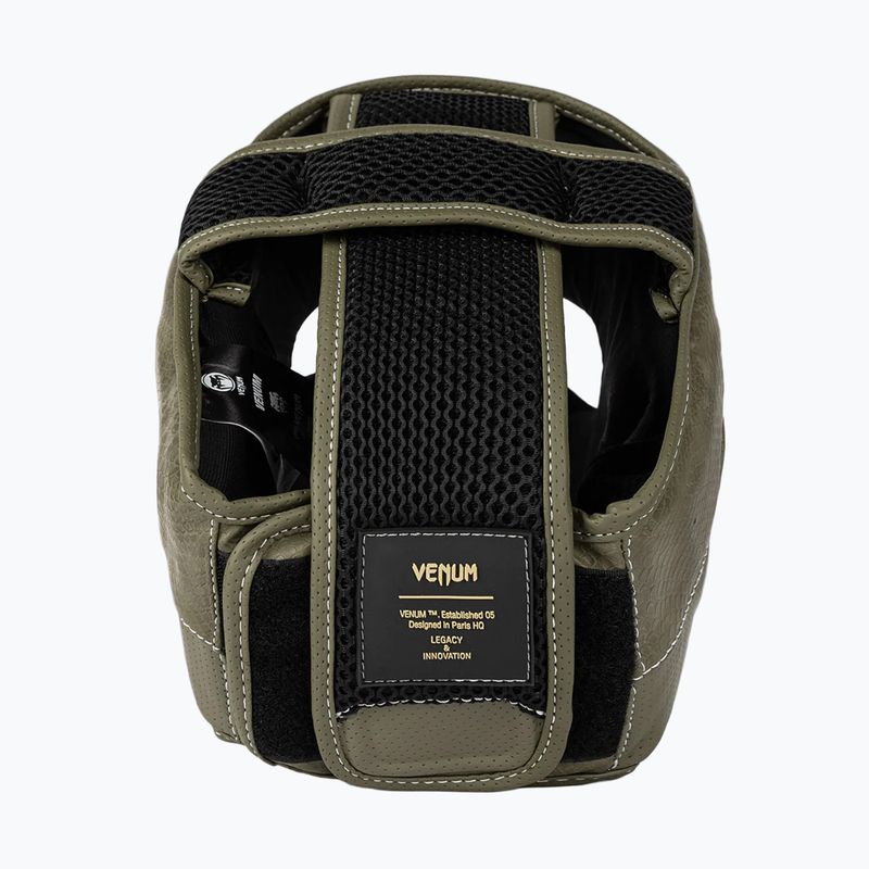 Боксерський шолом Venum Impact Evo Scales Headgear army green 2