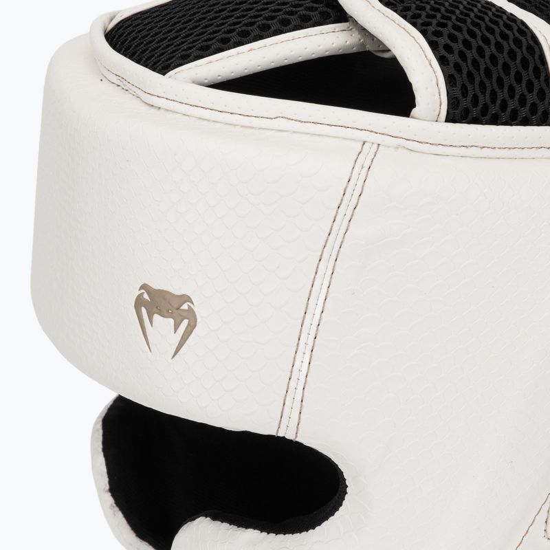 Шолом боксерський Venum Impact Evo Scales Headgear ivory 4