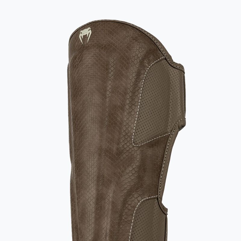 Захист для гомілок та стоп Venum Impact Evo Scales Shinguards brown 3