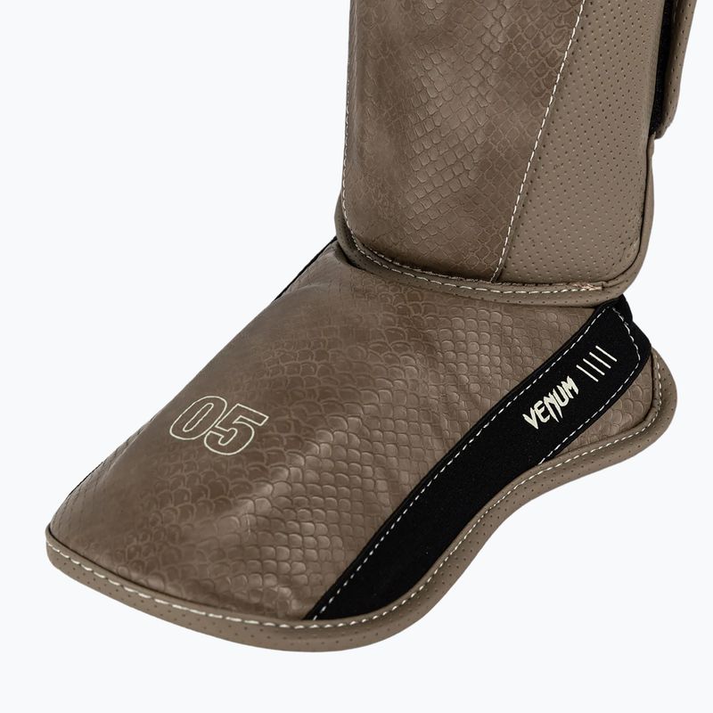 Захист для гомілок та стоп Venum Impact Evo Scales Shinguards brown 5