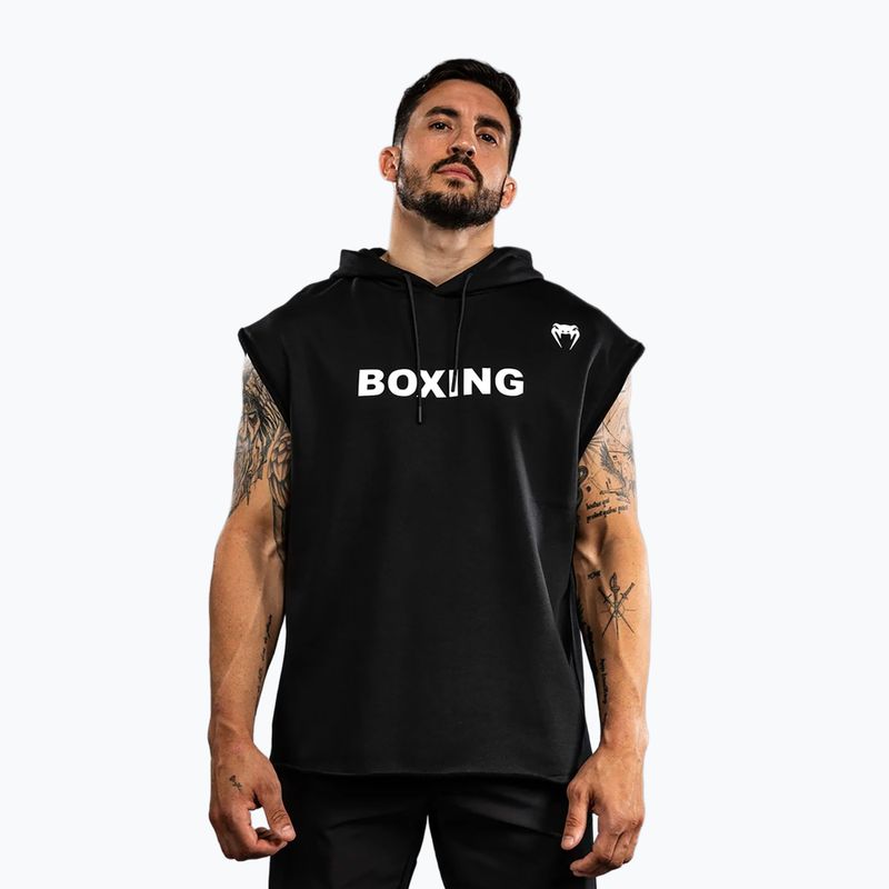 Кофта чоловіча Venum Boxing VT Sleeveless Hoodie black/white