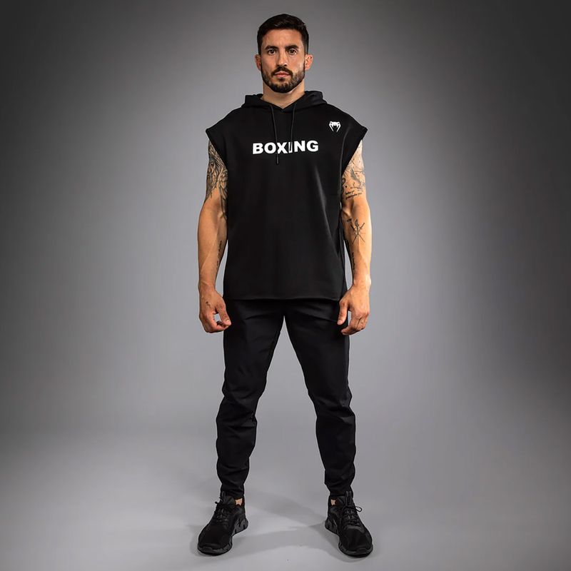 Кофта чоловіча Venum Boxing VT Sleeveless Hoodie black/white 2