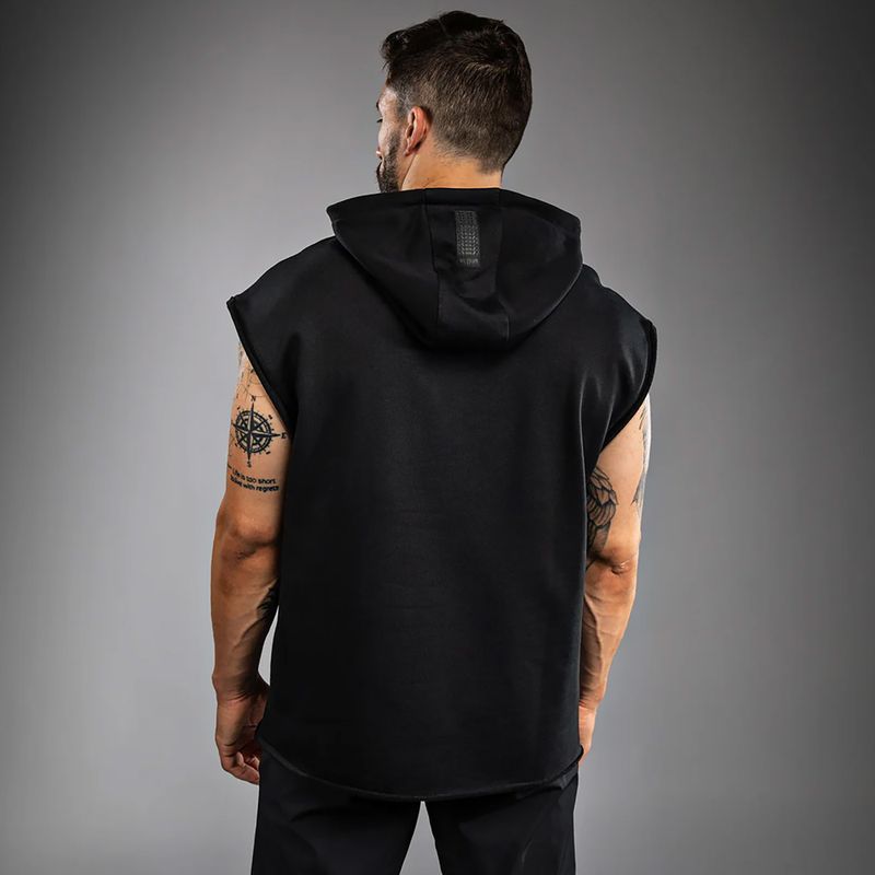 Кофта чоловіча Venum Boxing VT Sleeveless Hoodie black/white 3