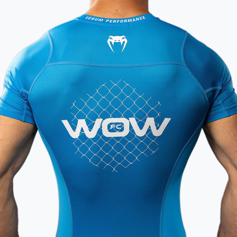 Чоловіча тренувальна футболка Venum X WOW FC Rashguards pacific blue 6