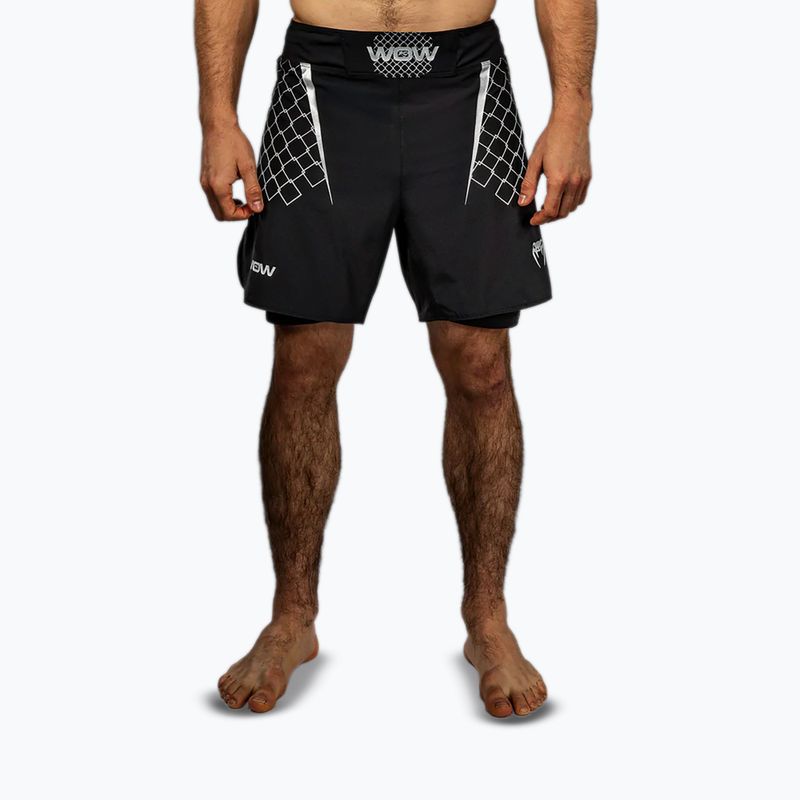 Шорти для тренувань чоловічі Venum X WOW FC black/silver grey