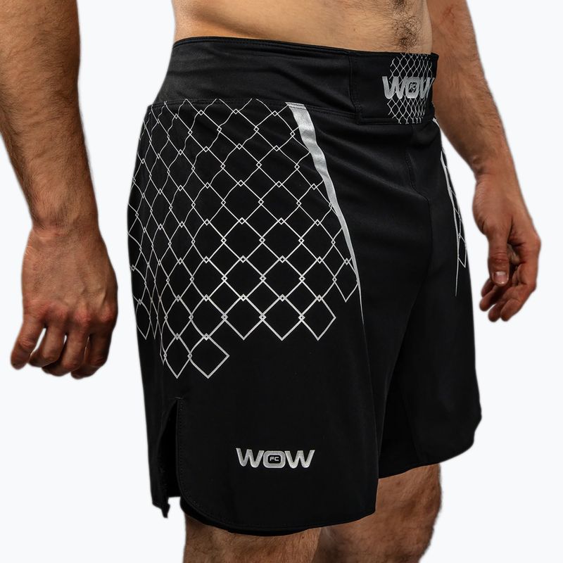 Шорти для тренувань чоловічі Venum X WOW FC black/silver grey 5
