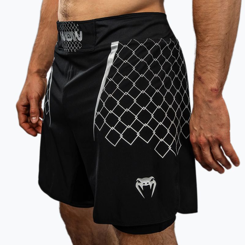 Шорти для тренувань чоловічі Venum X WOW FC black/silver grey 6