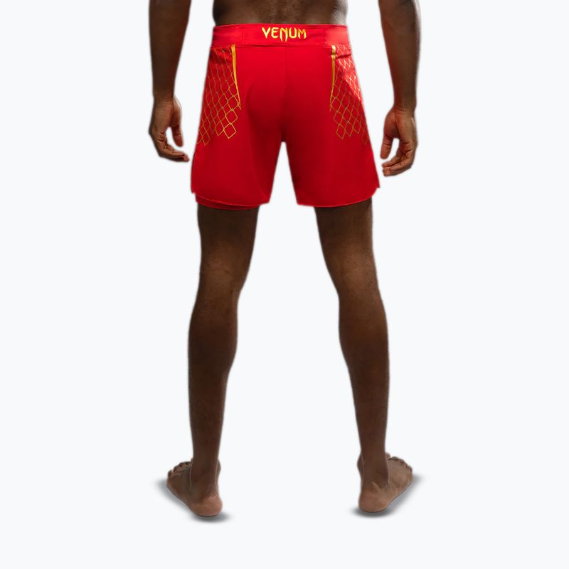 Шорти для тренувань чоловічі Venum X WOW FC fury red/gold 3
