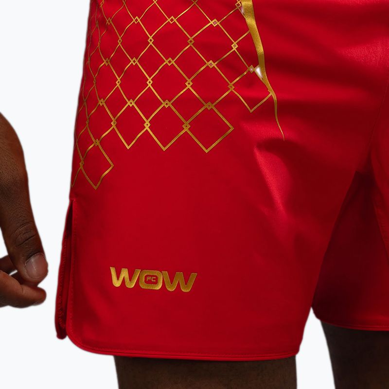 Шорти для тренувань чоловічі Venum X WOW FC fury red/gold 7