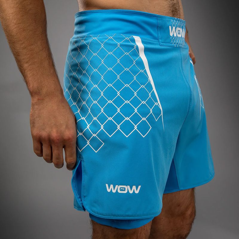 Шорти для тренувань чоловічі Venum X WOW FC fury pacyfic blue 6
