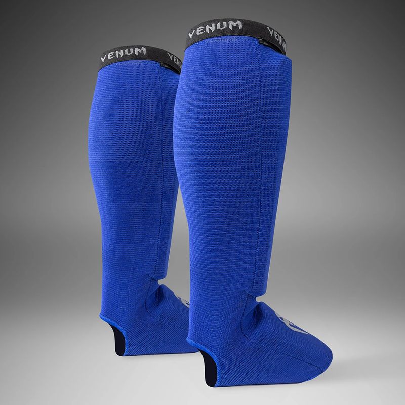 Захист для гомілок та стоп Venum Kontact Shin Guards royal blue/silver 3