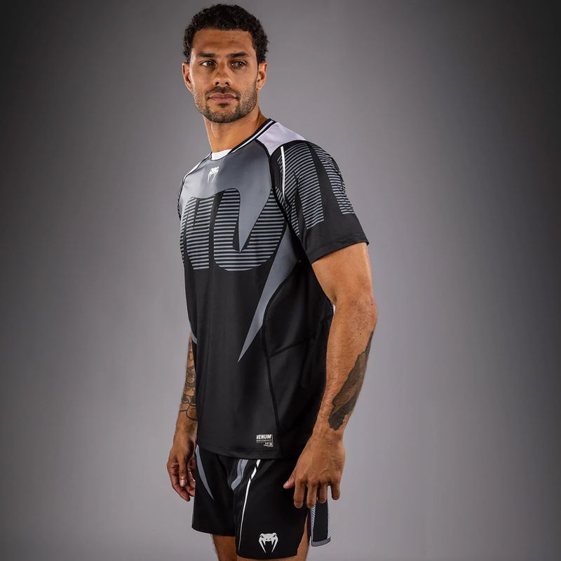 Чоловіча футболка Venum Adrenaline Dry-tech black/silver grey 4