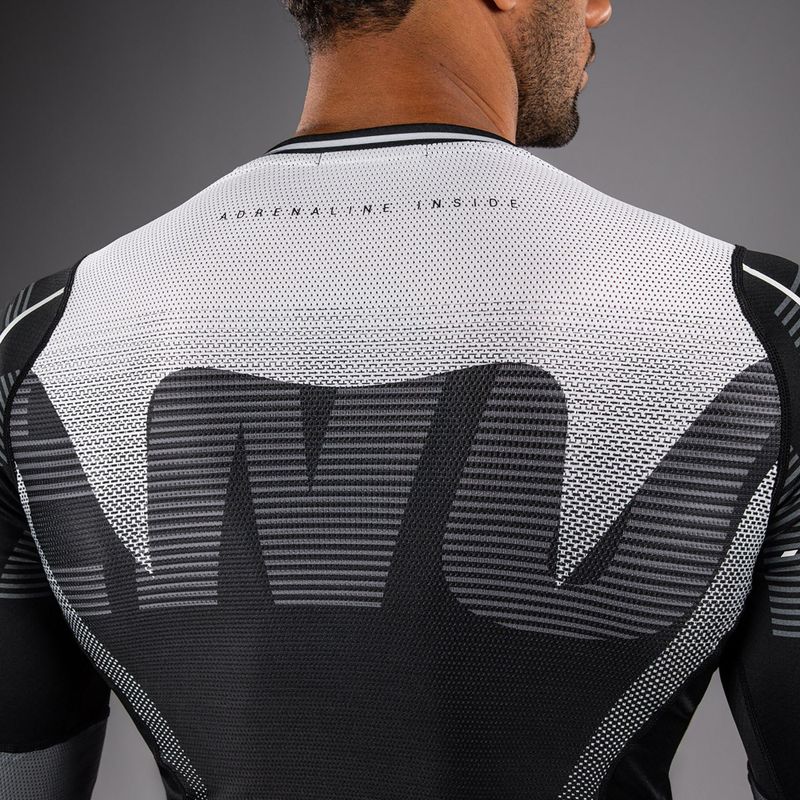 Рашгард лонгслів чоловічий Venum Adrenaline Rashguard black/silver grey 5