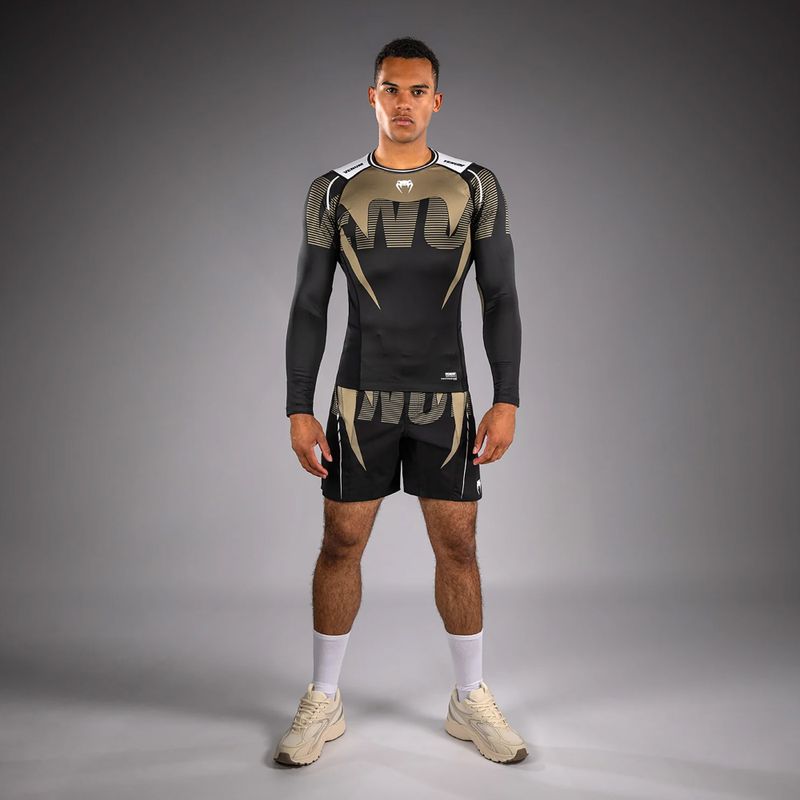 Чоловіча рашгард з довгим рукавом Venum Adrenaline Rashguard black/sand 2